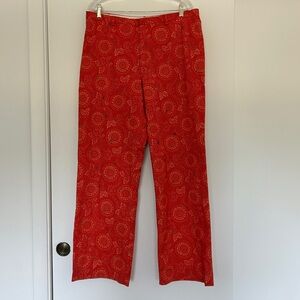 GAP Straight leg Pants with Floral Pattern